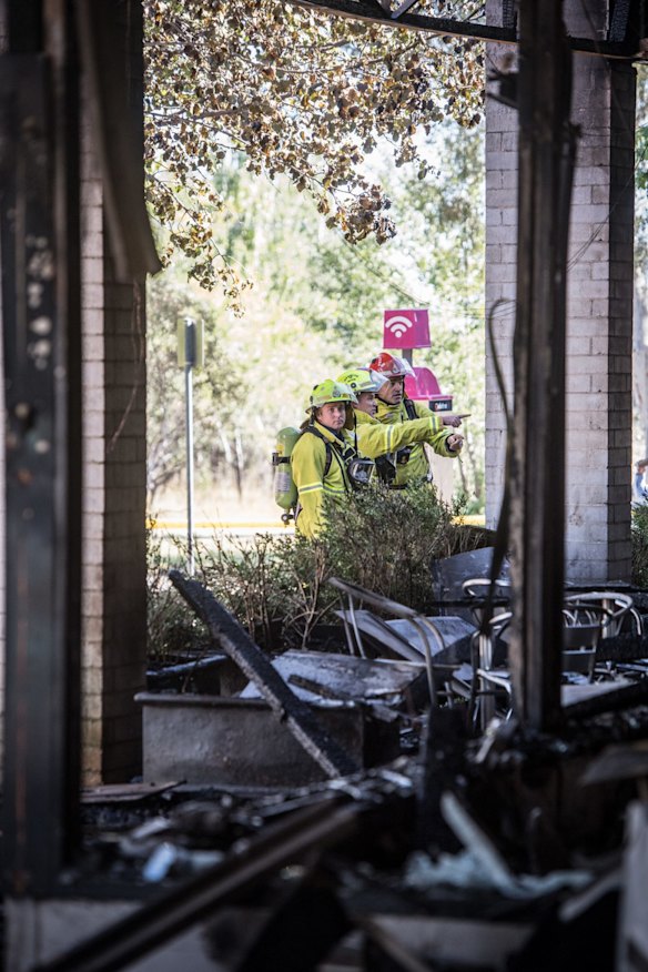 Two Olive restaurants subject to arson attack. Mawson location.