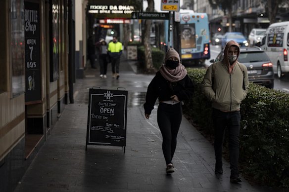 Daily life around Surry Hills as tough new lockdown restrictions come into force, due to rising COVID cases throughout the city.