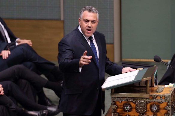 Treasurer Joe Hockey delivers his first budget.