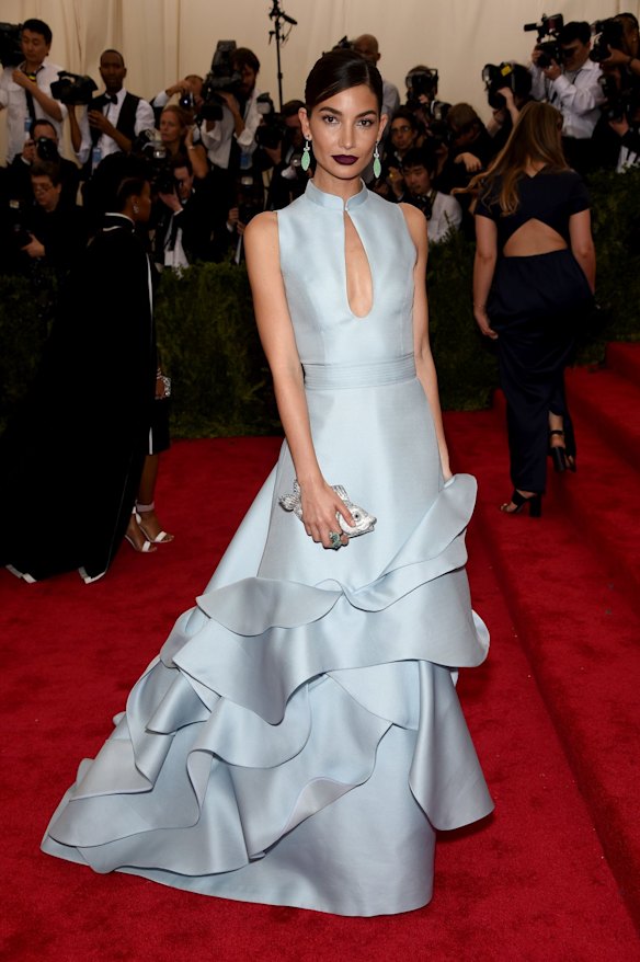 Lily Aldridge attends the "China: Through The Looking Glass" Costume Institute Benefit Gala at the Metropolitan Museum of Art on May 4, 2015 in New York City.