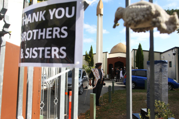  Taj Mohammed Kamra, a survivor of the Christchurch mosque attacks at Masjid An-Nur mosque in Christchurch, New Zealand.