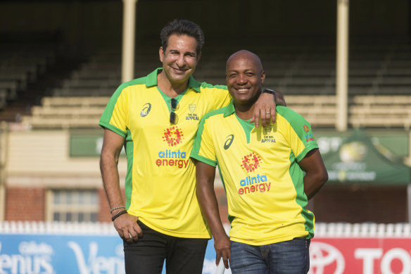 Wasim Akram and Brian Lara.