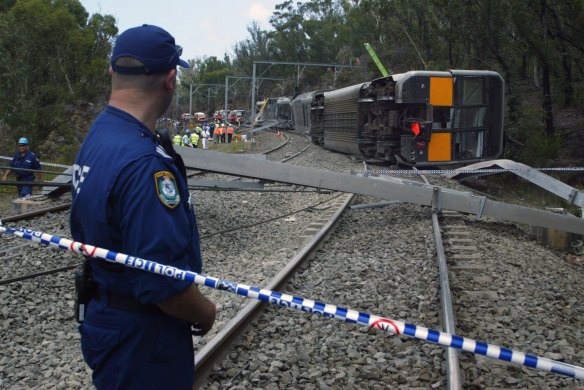 Seven people were killed when a Tangara train derailed near Waterfall station on January 31, 2003.