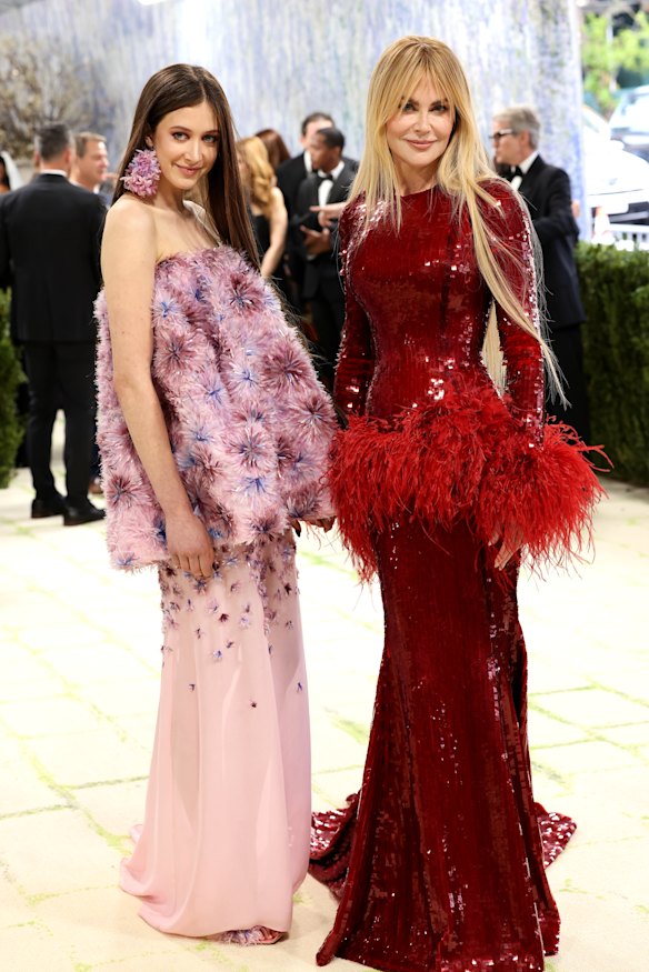 Sunday Rose Kidman Urban and Nicole Kidman arrive at the 2026 Met Gala celebrating “Costume Art”.