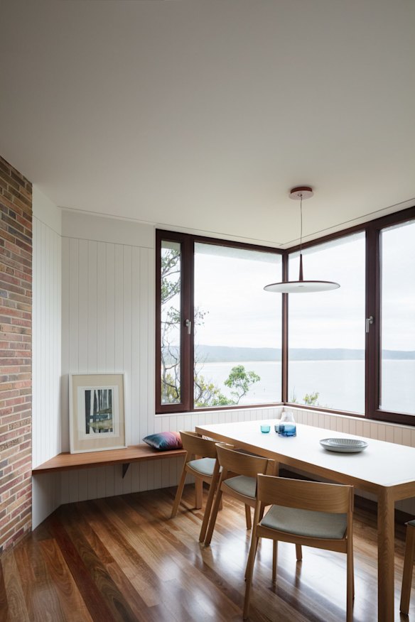 The interior of Welsh + Major's Seagrass House. 