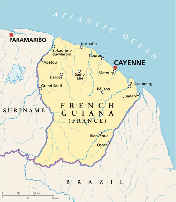Brazil has the longest land border with France, thanks to French Guiana.