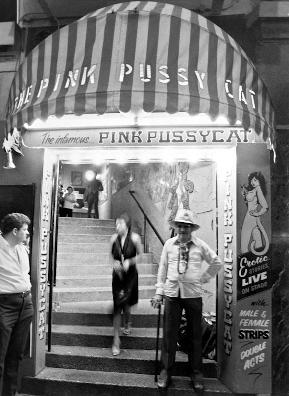 The infamous Pink Pussycat club part of the Kings Cross Strip Club scene, 31 March 1989. 