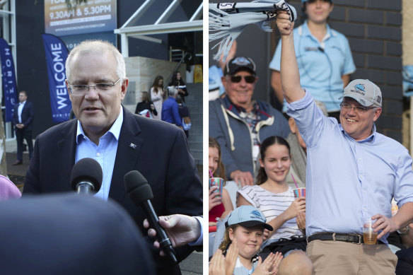 Prime Minister Scott Morrison spent Sunday attending church and the NRL game between the Cronulla Sharks and the Manly Sea Eagles. 