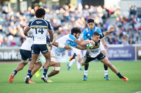 Tom Banks started at fullback for the Brumbies.