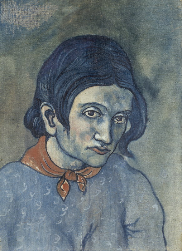 Pablo Picasso's Woman's Head (Portrait of Genevieve), 1902/03.