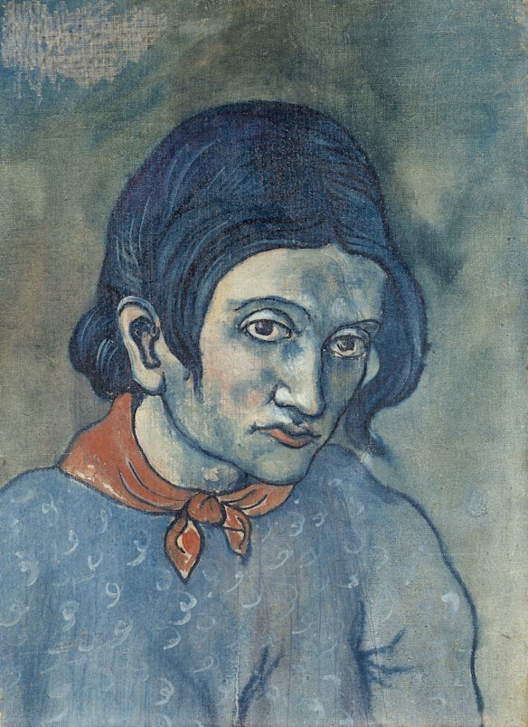 Pablo Picasso's Woman's Head (Portrait of Genevieve), 1902/03.