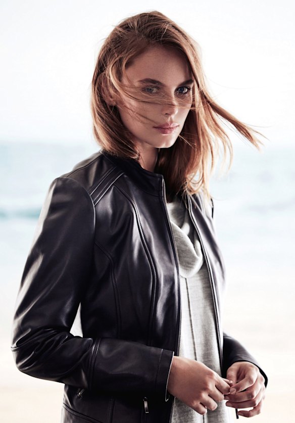 Designed with	the Australian lifestyle in mind, the collection is made up of 100% Australian fine wool and cotton cashmere knitwear pieces, as well as a leather jacket.