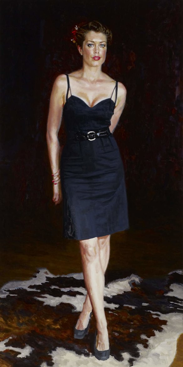 The Archibald Prize 2013 Mathew Lynn, Tara Moss Oil on linen; 214cm x 107cm