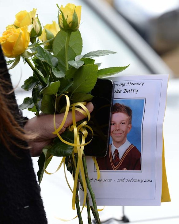 Service for Luke Batty.