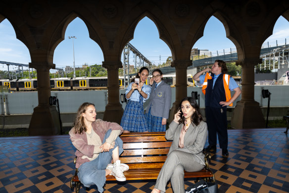 Opera singers in Track Works, which opens on Tuesday at Mortuary Station.