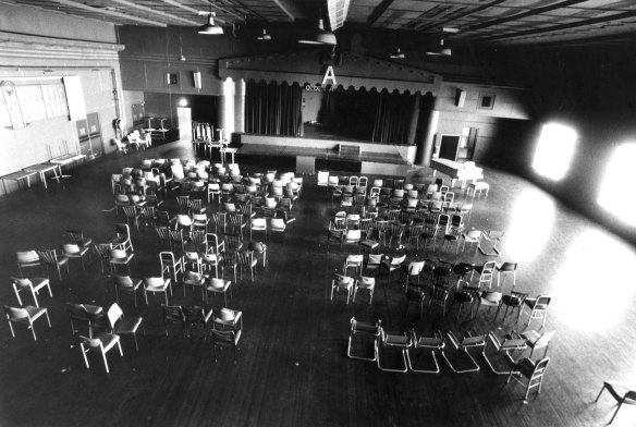 The ballroom at Grace Bros Broadway on October 23, 1992.