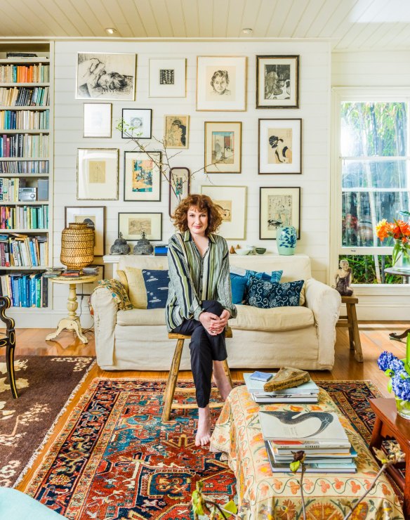 The artist at her Sydney home.
