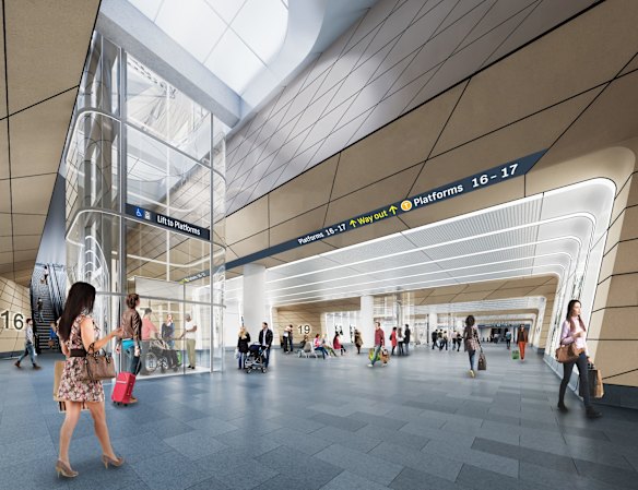 An artist impression of the Central station.