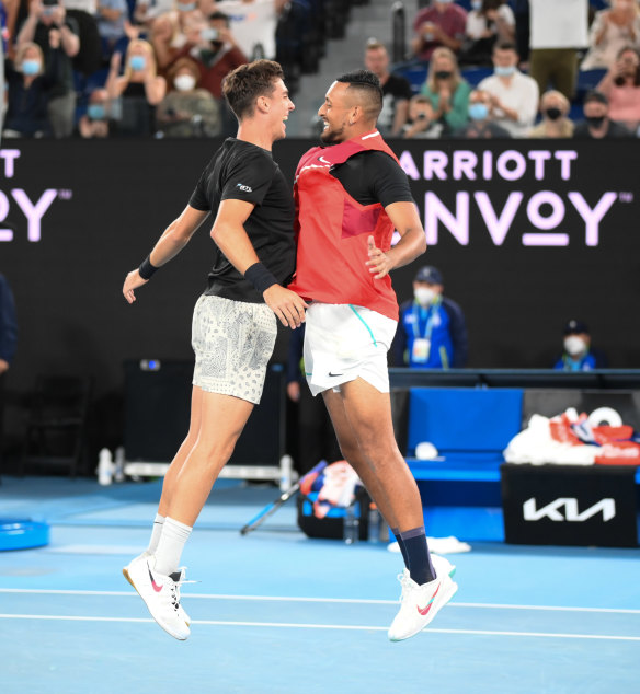 Thanasi Kokkinakis and Nick Kyrgios.