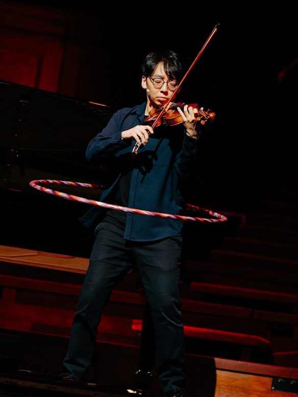Concert audiences can expect to hear TwoSet show their genuine classical training and practice ethic in Sacrilegious Games, even while mastering the hula hoop.