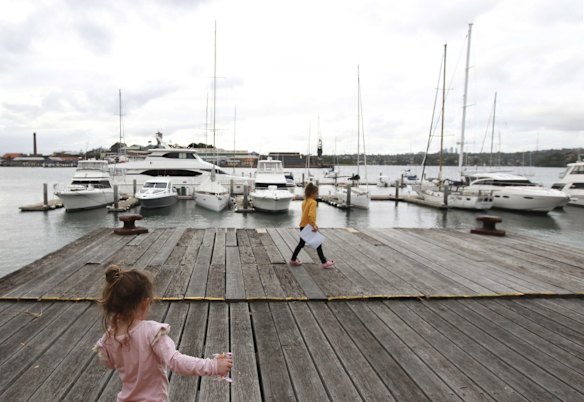 Grace and Florence get out for some fresh air while keeping a safe distance from other people.