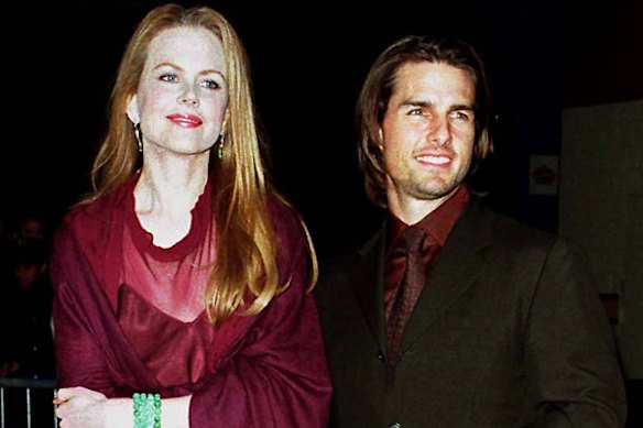 Nicole Kidman and Tom Cruise celebrate the opening of Kidman's play "The Blue Room".