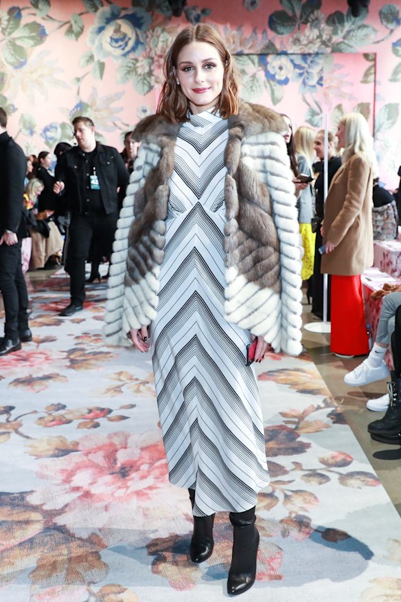 Olivia Palermo attends Zimmermann Fall 2018 runway.