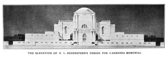Emil Sodersteen's original design for the memorial.