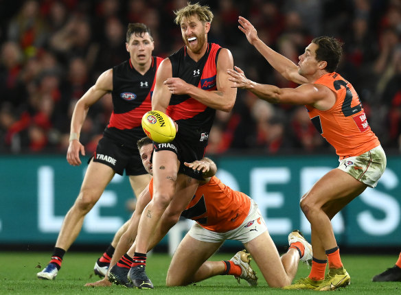 The Bombers were able to pull a tactical manoeuvre with Dyson Heppell before listing him as the substitute against the Giants on Sunday.