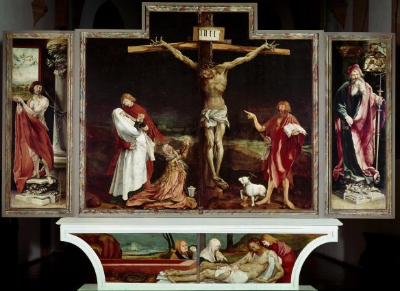 Isenheim altarpiece, by German painter Matthias Grunewald.