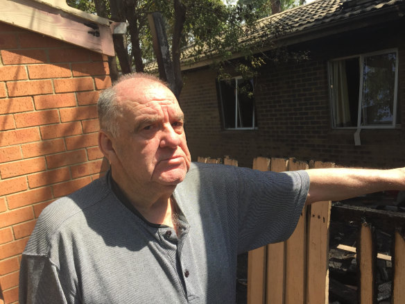 Terry Price's home caught fire.