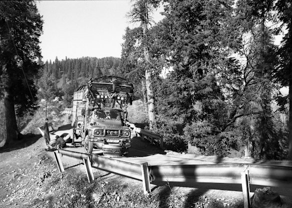 On the road in Murree Hills.
