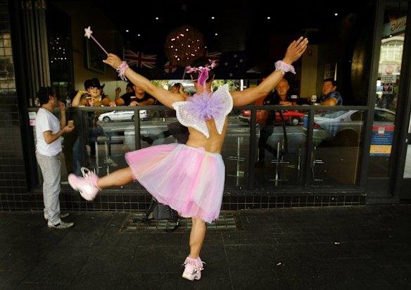 Nicholas Anton on Oxford Street after Mardi Gras on March 5, 2006.
