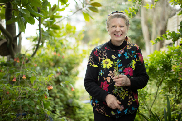 June Valentine grows both common and rare herbs in her East Burwood garden