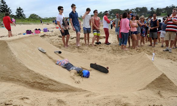 Sand modelling competition at Broulee Beach