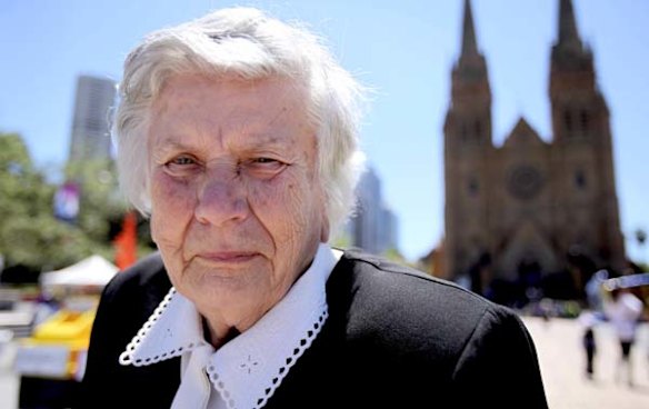 Mirjana Marinovic at St Mary's cathedral in Sydney.