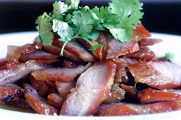 Barbecued pork - char siew.
