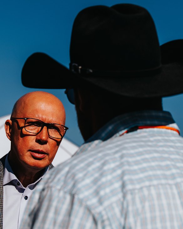 Dutton during his visit to the Sydney Royal Easter Show in Homebush.
