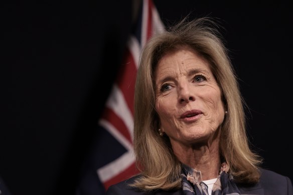 US ambassador Caroline Kennedy has arrived in Australia to begin her diplomatic posting. 