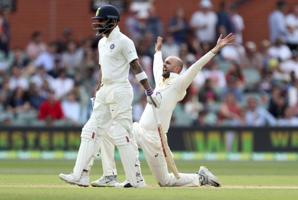 Come in spinner: Nathan Lyon kept Australia in the Adelaide Test when the pace attack couldn't break through.