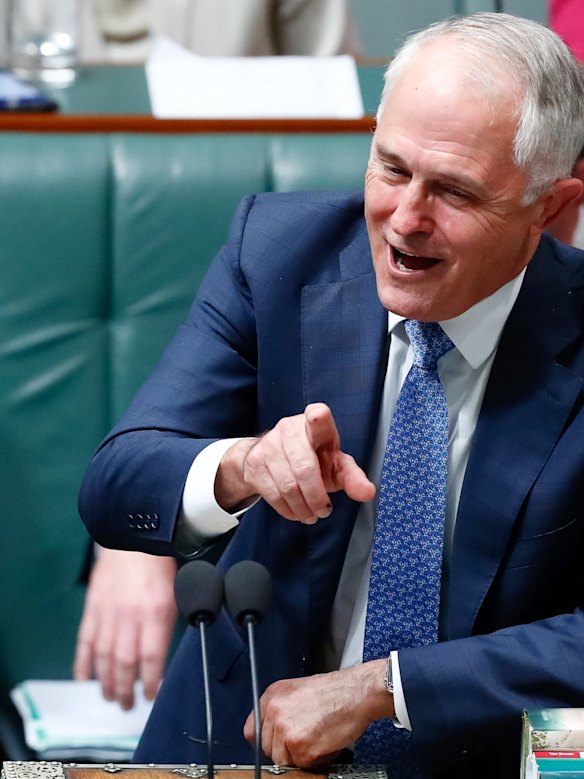 Prime Minister Malcolm Turnbull during Question Time at Parliament House in Canberra on Wednesday 25 October 2017. 