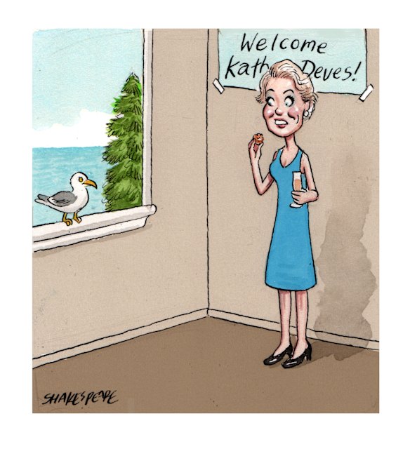 Slim crowd for Katherine Deves