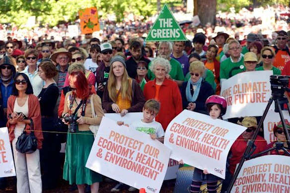 Climate action rally