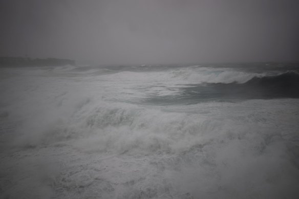 Wild weather at Bronte.