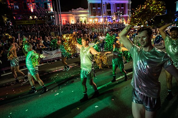 Participants in the 45th Sydney Gay and Lesbian Mardi Gras.