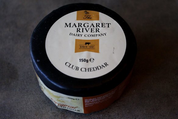 Margaret River Dairy Company Club Cheddar, $4.10 per 100g, 21/100
