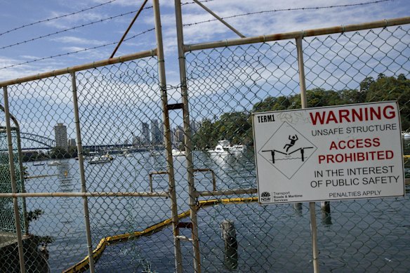 View of Berry Bay in Waverton, Sydney.