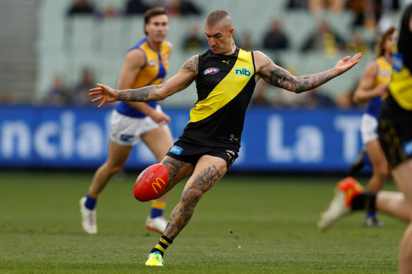Dustin Martin’s future has been a source of speculation all season, despite having two years left on his contract.