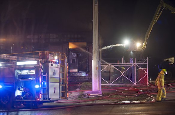 Fire in building on Sheppard Street Hume.