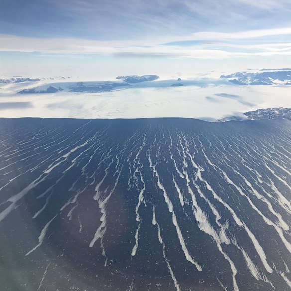 Winds whipping up the ocean around Antarctica.